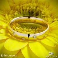 Benchmark Scattered Diamond Wedding Ring