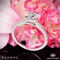 Danhov CL138-PR Classico Single Shank Diamond Engagement Ring for Princess