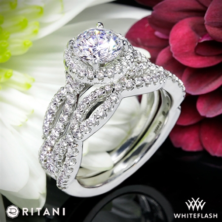 Ritani 1RZ1318 Diamond Wedding Set