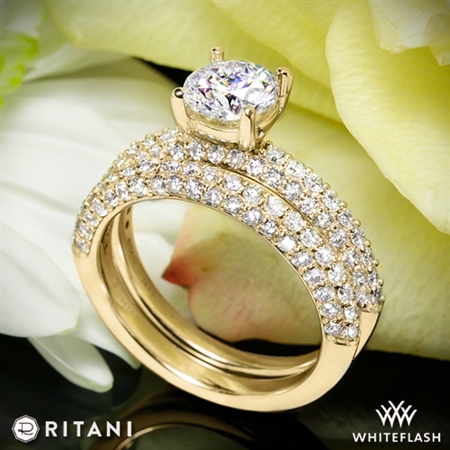Ritani 1RZ1340 Diamond Wedding Set