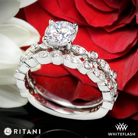 Ritani 1RZ1503 Diamond Wedding Set