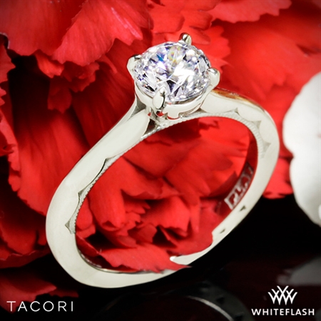 Tacori 50RD Sculpted Crescent Solitaire Engagement Ring