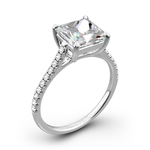 Danhov CL138-PR Classico Single Shank Diamond Engagement Ring for Princess