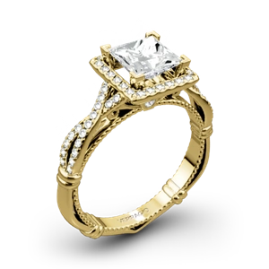 Verragio Parisian D-106P Halo Diamond Engagement Ring for Princess