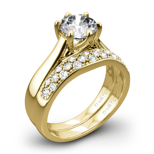 Vatche 119 Royal Crown Diamond Wedding Set