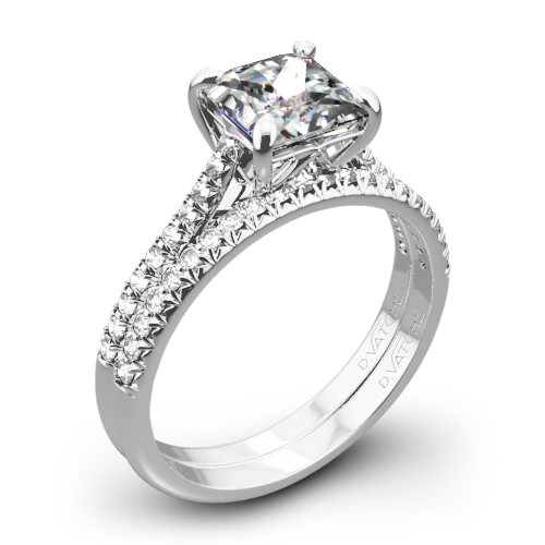 Vatche 1506 Inara Pave Diamond Wedding Set for Princess