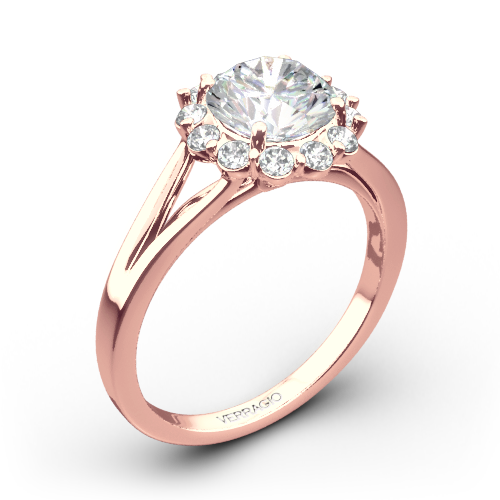 Verragio ENG-0356 Split Shank Halo Solitaire Engagement Ring