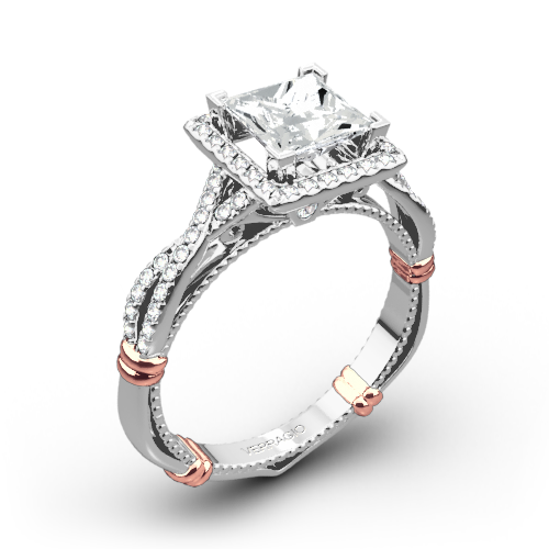 Verragio Parisian D-106P Halo Diamond Engagement Ring for Princess