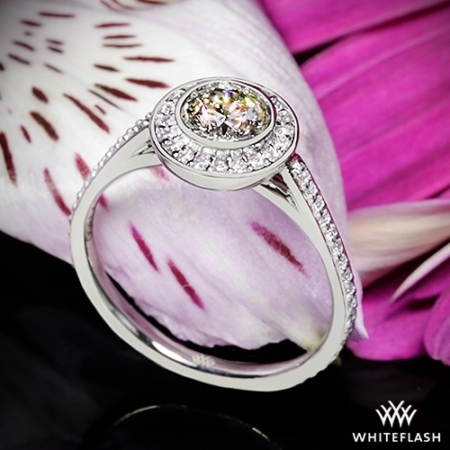 Halo Bezel Diamond Engagement Ring