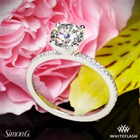 Simon G. PR108 Classic Romance Diamond Engagement Ring