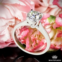 Sleek Line Solitaire Engagement Ring