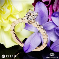 Ritani Maquise and Round Diamond Engagement Ring