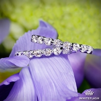 Single Shared-Prong Diamond Eternity Hoop Earrings