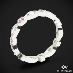 Odyssey Diamond and Light Pink Sapphire Right Hand Ring