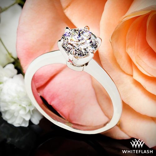 Classic Knife Edge Engagement Ring from Whiteflash 713