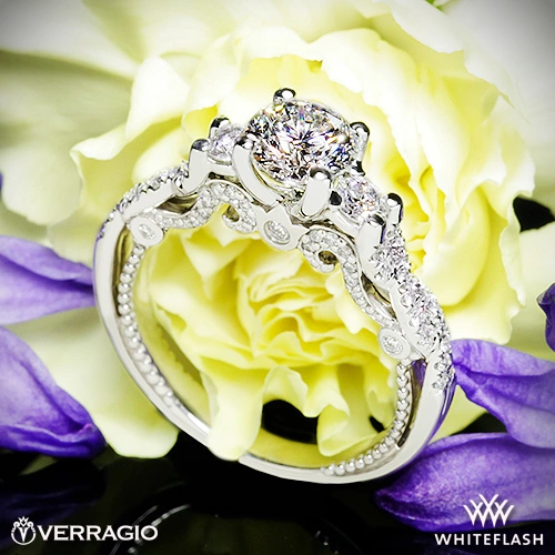 Verragio INS-7074R Braided 3 Stone Engagement Ring