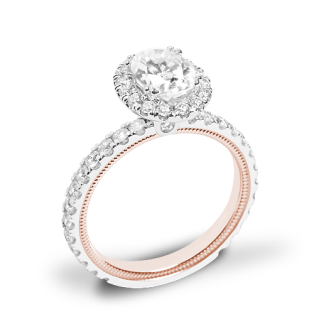 Verragio Tradition TR180HOV Diamond Oval Halo Engagement Ring