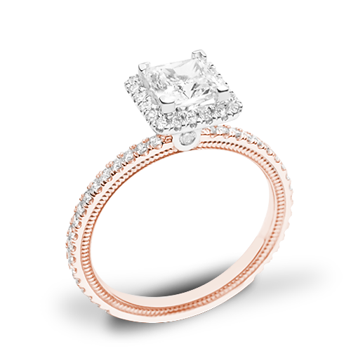 Verragio Tradition TR120HP Diamond Princess Halo Engagement Ring