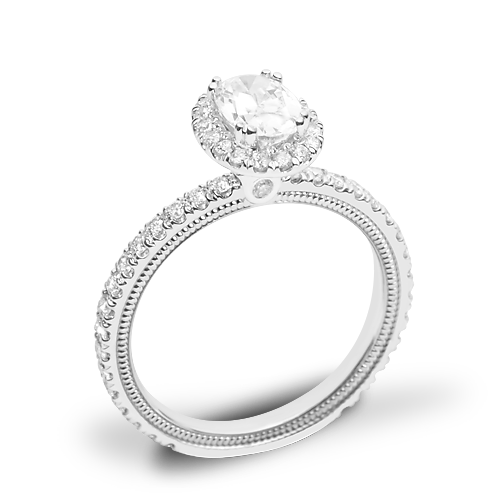 Verragio Tradition TR150HOV Diamond Oval Halo Engagement Ring