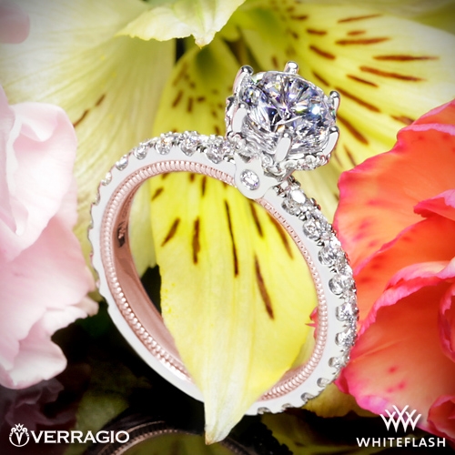 Verragio TR210TR-2T Diamond 6 Prong Tiara Engagement Ring