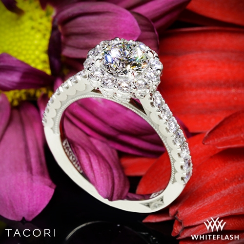 Tacori 37-2RD Full Bloom Round Halo Diamond Engagement Ring