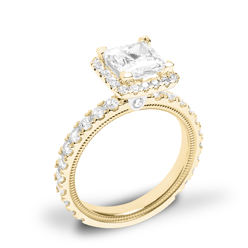 Verragio Tradition TR210HP Diamond Princess Halo Engagement Ring