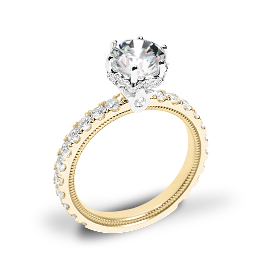 Verragio Tradition TR210TR Diamond 6 Prong Tiara Engagement Ring
