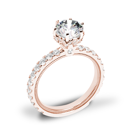 Verragio Tr210tr Diamond 6 Prong Tiara Engagement Ring 6057