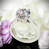 Fine Line Solitaire Engagement Ring