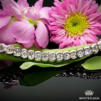 Half-Bezel Diamond Tennis Bracelet