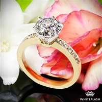 Bead-Set Diamond Engagement Ring