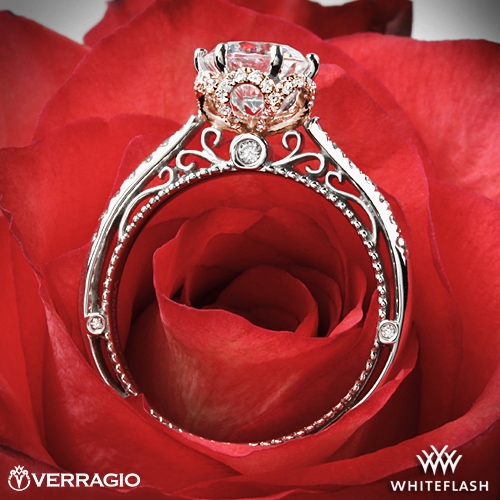 Verragio AFN-5052-4 Two-Tone 6 Prong Crown Diamond Engagement Ring