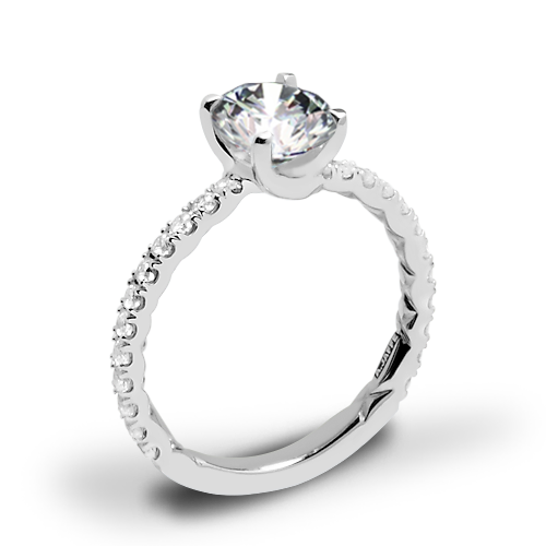 A. Jaffe ME1850Q Classics Diamond Engagement Ring