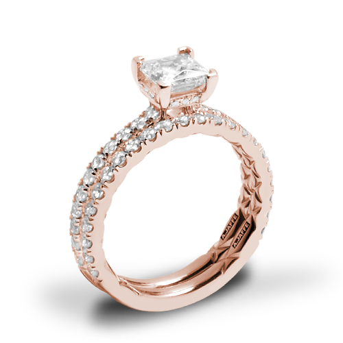 A. Jaffe ME2251Q Diamond Wedding Set