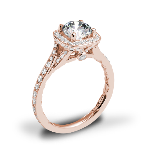 A. Jaffe ME2256Q Halo Diamond Engagement Ring