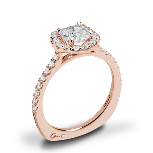 A. Jaffe MES577 Metropolitan Halo Diamond Engagement Ring