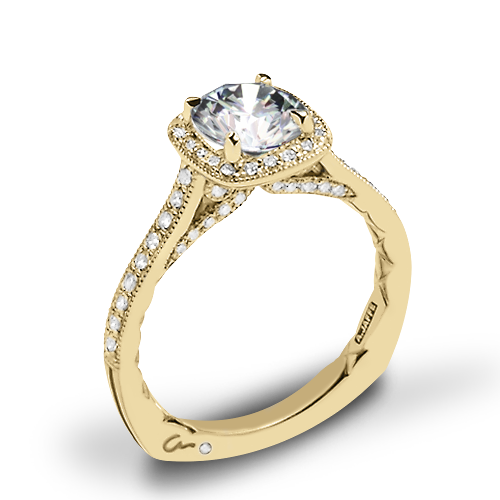 A. Jaffe MES754Q Seasons of Love Halo Diamond Engagement Ring