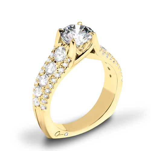 A. Jaffe MES898 Diamond Engagement Ring