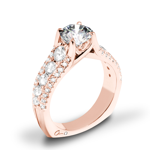 A. Jaffe MES898 Diamond Engagement Ring