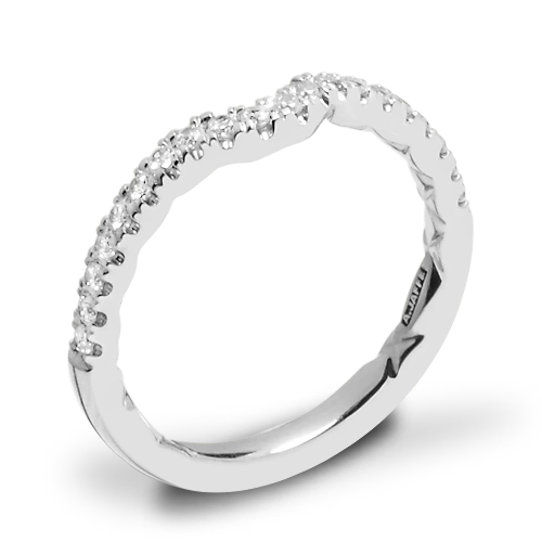 A. Jaffe MR2264Q Pirouette Diamond Wedding Ring