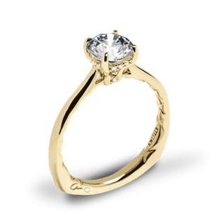 A. Jaffe MES837Q Solitaire Engagement Ring
