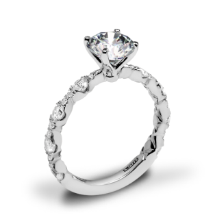 A. Jaffe ME2303Q Diamond Engagement Ring