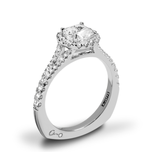 A. Jaffe MES576 Metropolitan Halo Diamond Engagement Ring