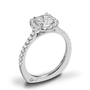 A. Jaffe MES577 Metropolitan Halo Diamond Engagement Ring