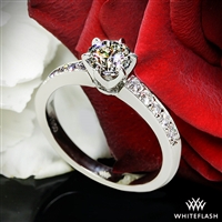 Bead-Set Diamond Engagement Ring
