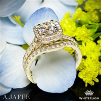 A. Jaffe ME2256Q Halo Diamond Wedding Set