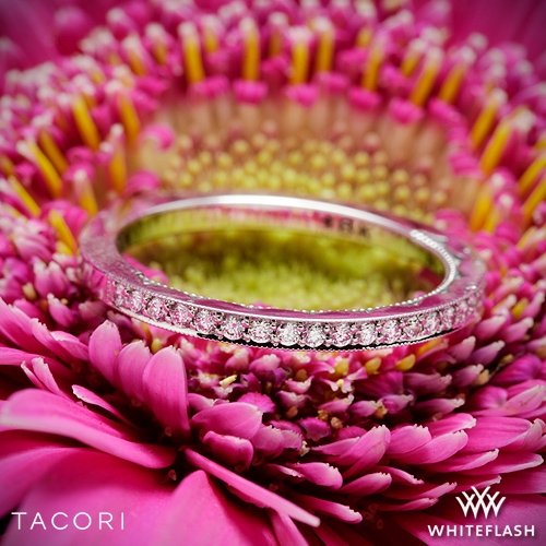 Tacori 41-1.5 Sculpted Crescent Half Eternity Diamond Wedding Ring
