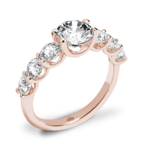 Annette's U Prong Diamond Engagement Ring