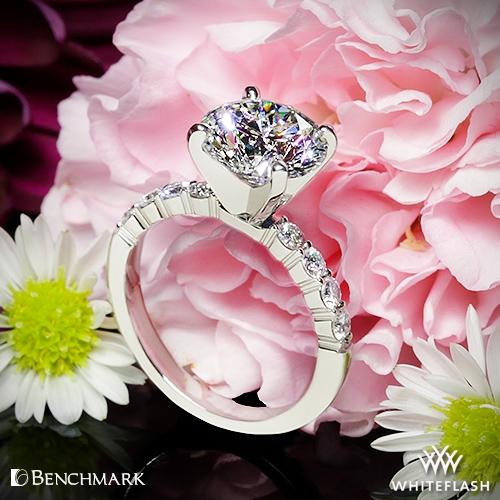 Benchmark SP4 Shared-Prong Diamond Engagement Ring