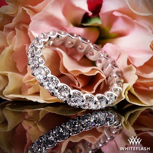 Annette's U-Prong Eternity Diamond Wedding Ring